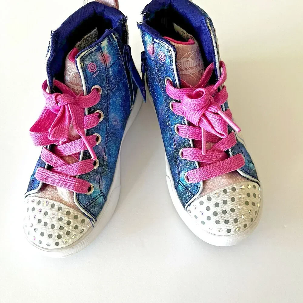 Skechers Twinkle Magic Hot Pink Kids Preschool Unicorn Casual Shoe SZ11.5 Flaws